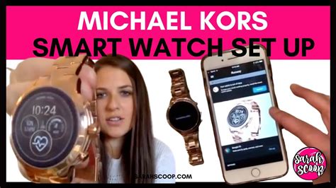 Michael Kors Smart Watch Set Up - YouTube