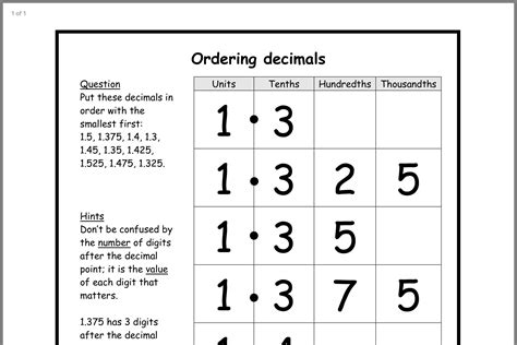 Pin By Mirien Herceg On Learning Ordering Decimals Teaching Decimals
