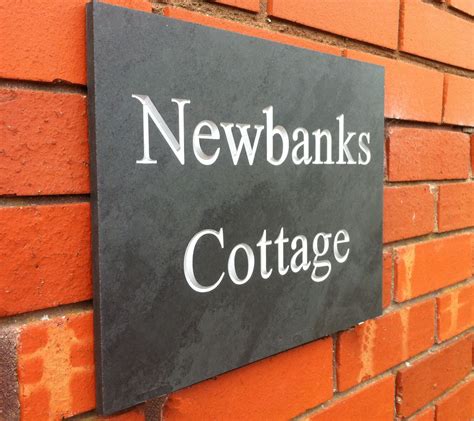 Personalised Deep Engraved Slate House Sign Etsy Uk