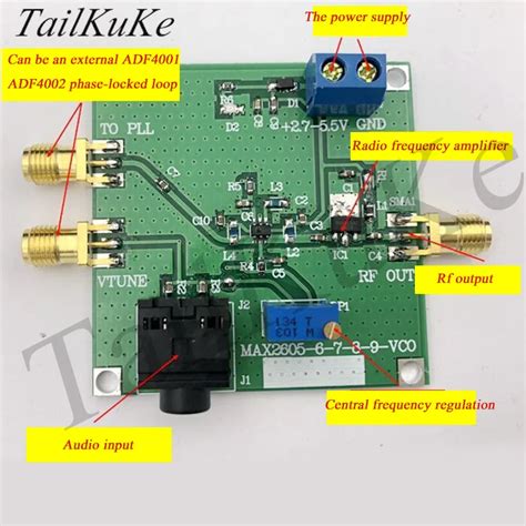 Max2606 Fm Transmitter 88 108mhz Vc0 Module Rf Source Low Phase Noise