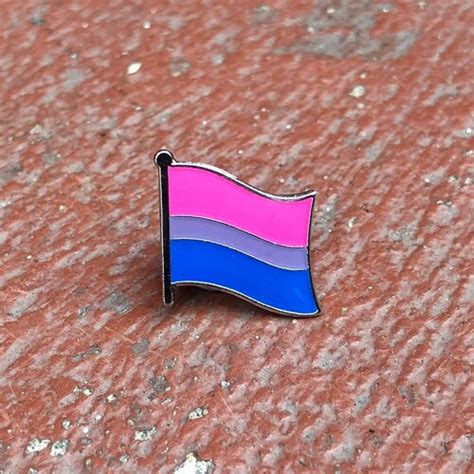 Bisexual Pride Flag Enamel Pins Bisexual Pins Lgbtq Pride Etsy