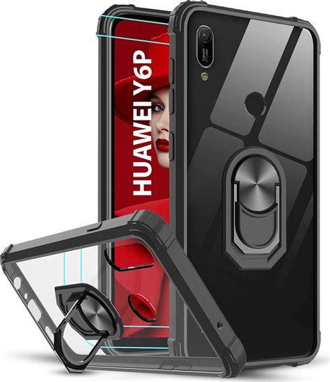Case For Huawei Y6p 2020 360° Rotating Stand 5 Times Military Grade