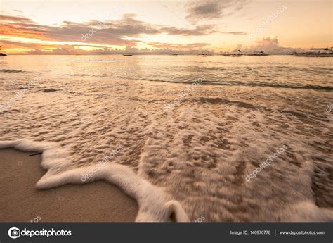 Tropical Beach Sunset — Stock Photo © Haveseen 140970778