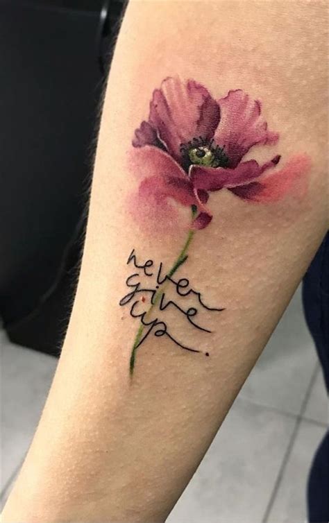 20 Watercolor Flower Tattoo Ideas
