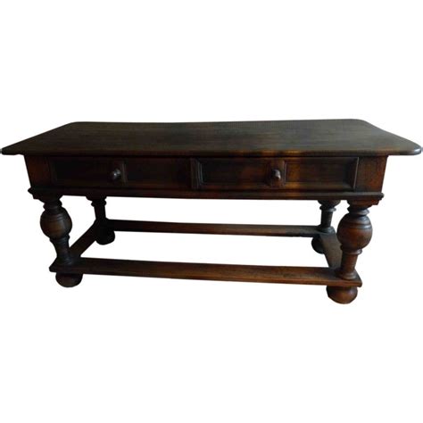 Jacobean Style Library Table 1920s Library Table Table Solid Oak Table