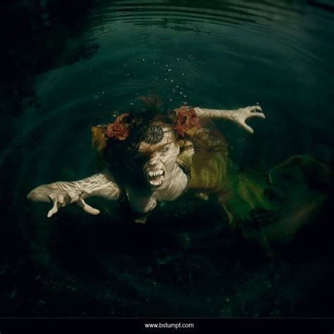 Photo Of A Scary Evil Mermaid Attack In The Cenoted Cavern And