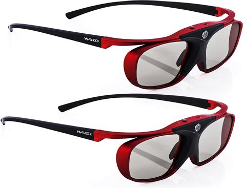 2x Epson Compatible 3d Active Glasses Rf Pro Scarlet Heaven For 3d Projector Epson