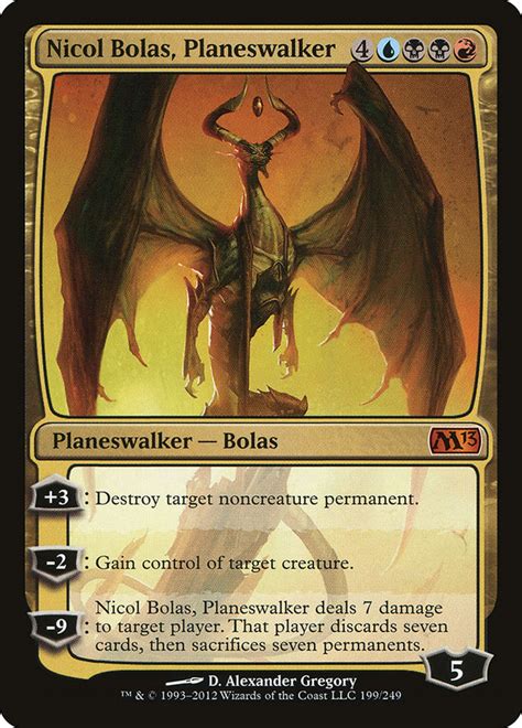 Nicol Bolas Planeswalker · Magic 2013 M13 199 · Scryfall Magic The