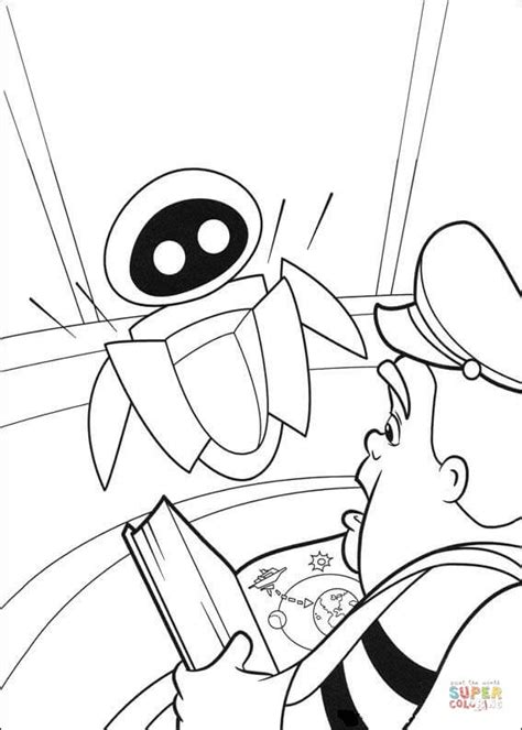 Eva Is Talking To The Captain coloring page | Free Printable Coloring Pages