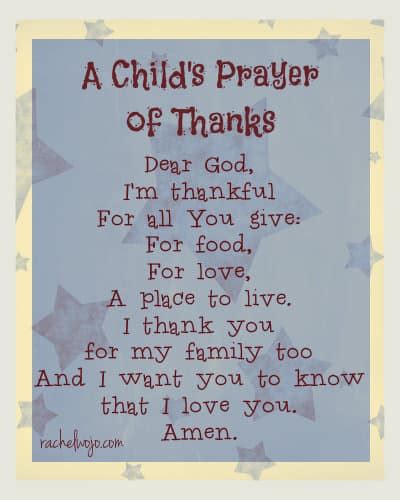 We recall how your son gathered with his disciples. A Child's Prayer of Thanks & 12 Little Blessings Book ...