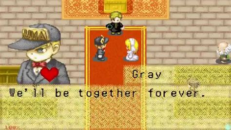Harvest Moon More Friends Of Mineral Town Marriage With Gray Hd Youtube