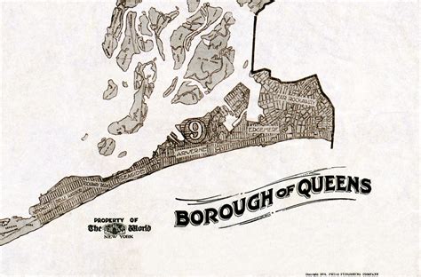 Queens New York Neighborhood Guide Map From 1918 Knowol