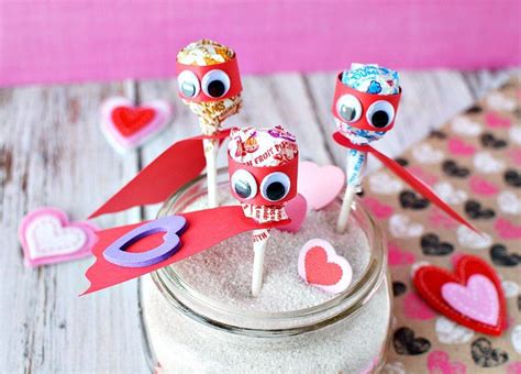Lollipop Superhero Valentines Day Cards For Kids In 2021 Valentine