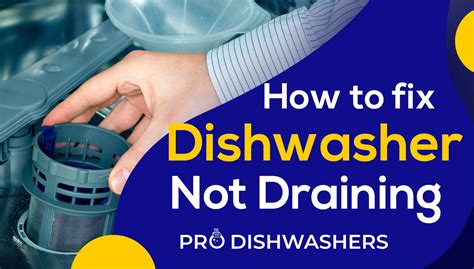 dishwasher not draining easy ways to troubleshoot
