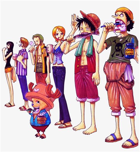 Luffy Zoro Nami Usopp Sanji Chopper And Robin From One Piece