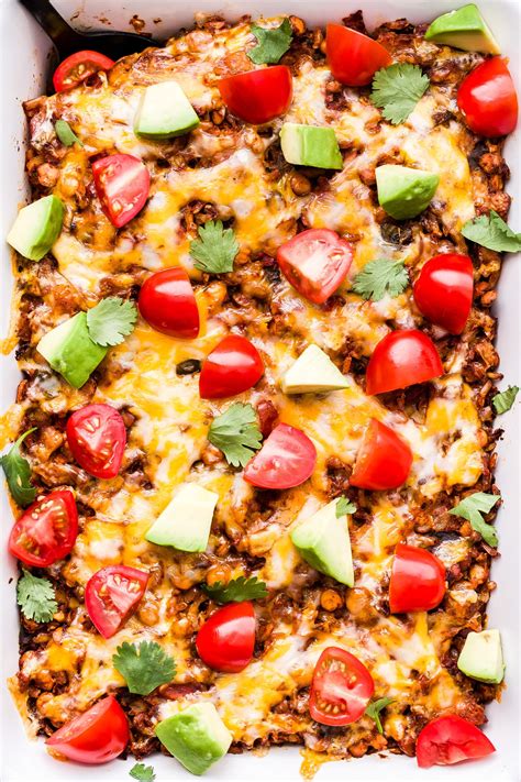 Southwest Lentil And Brown Rice Casserole Recipe Runner