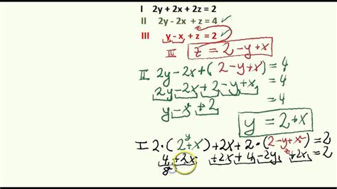 Wie lautet die lösung des folgenden linearen gleichungssystems? LGS - Einsetzungsverfahren 3 Unbekannte - YouTube