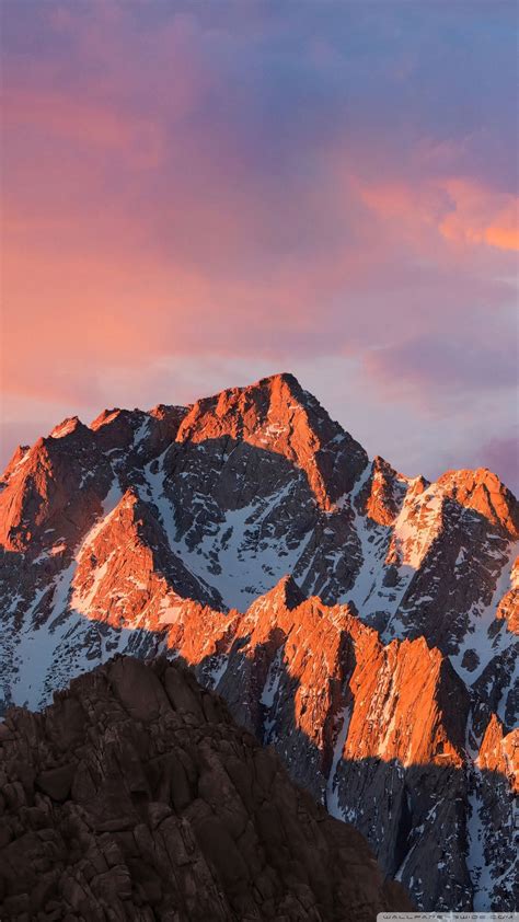 Download Vertical Sunset Shade Mountain Wallpaper