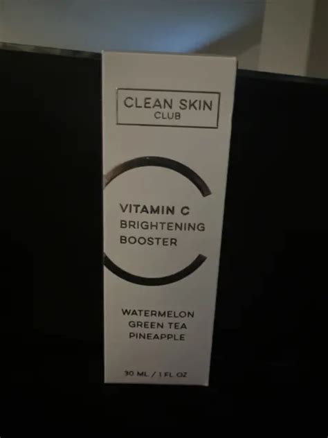 Clean Skin Club Vitamin C Brightening Booster And Serum 1 Fl Oz 30 Ml