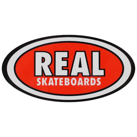 Real Skateboard Sticker Logo 4 X 225 742091339750 Ebay