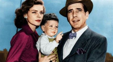 Humphrey Bogart And Wife Lauren Bacall With Son Stephen Bogart