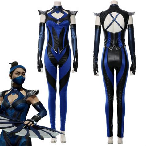 Game Mortal Kombat 11 Kitana Cosplay Costume Female Outfit Full Set