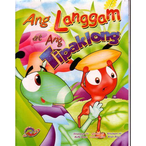 Colored Story Book Ang Langgam At Ang Tipaklong With English
