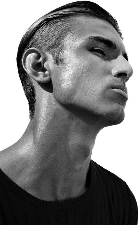 Black And White Fashion Photography Close Up Male Model Professional Photography Black And