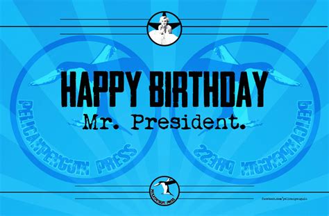 Feliz Cumpleaños Señor Presidente 11 X 17 Poster Imán Del Etsy