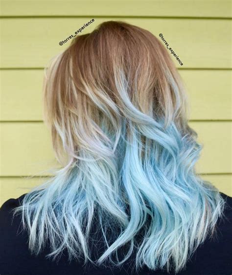 From Blonde Balayage Roots To Mint Blue Frozen Hair Color Tips This