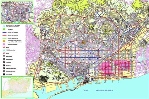 Mapa Callejero De Barcelona Completo Mapa