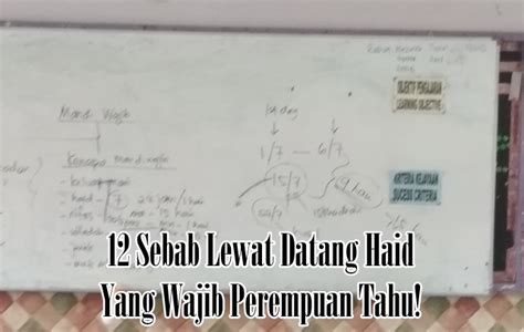 Punca haid lambat sedikit sebanyak sama seperti punca haid sedikit. 12 Sebab Lewat Datang Haid Yang Wajib Perempuan Tahu!