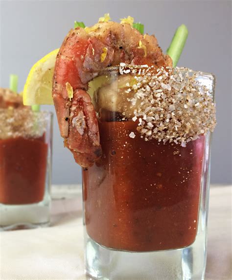Grilled Shrimp With Spiked Slow Cooker Bloody Mary Dipping