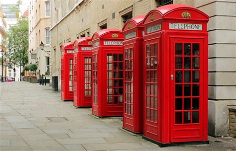 Filered Public Phone Boxes Covent Garden London England July 10