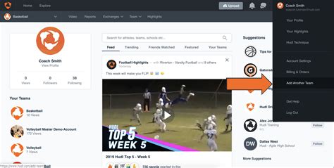 Add A Team Hudl Support