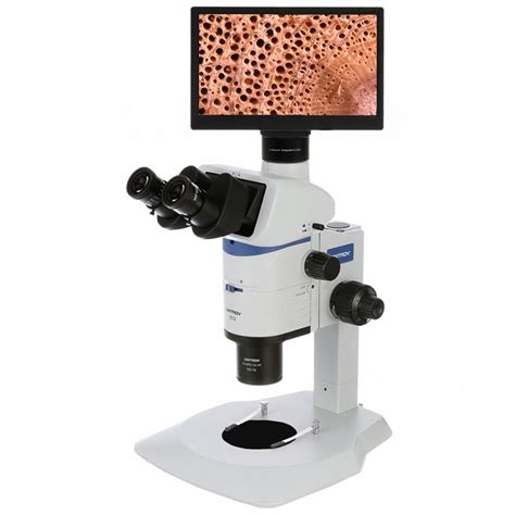 Unitron Z12 Zoom Stereo Digital Lcd Microscope Package On Plain Stand