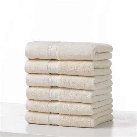 Martex Grand Patrician Suites Dobby Border Hand Towels 16x28 100