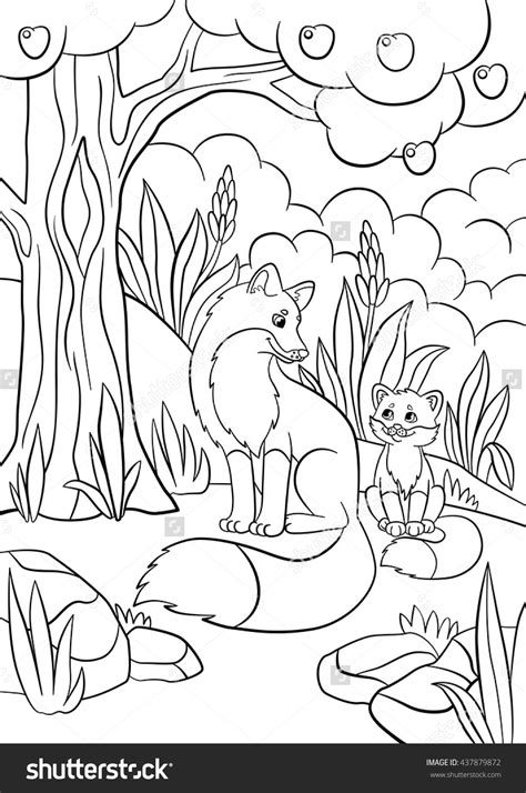 Coloring pages for kids fox coloring pages. Baby Fox Coloring Pages at GetColorings.com | Free ...