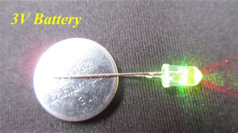 Diy How To Connect Led With 3v Lithium Battery Easy Science Project