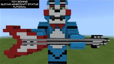 Toy Bonnies Guitar Minecraft Statue Tutorial Fnaf Hw Youtube