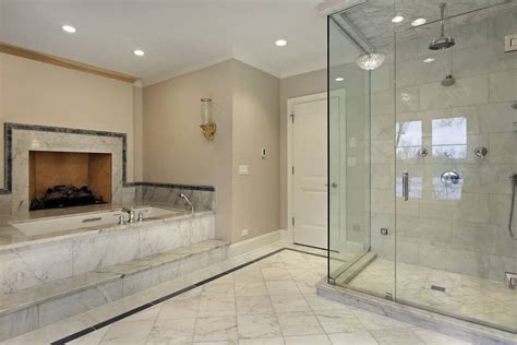 60 Primary Bathrooms With A Fireplace Photos Home Stratosphere