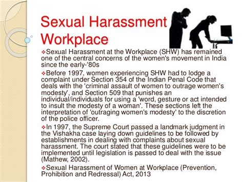 Sexual Harassment At Workplace