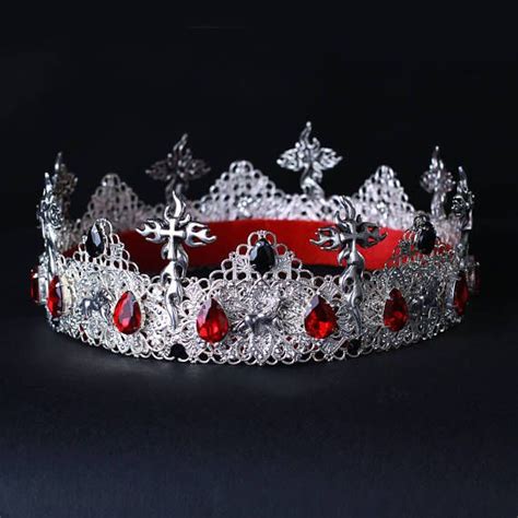 Fantasy Crown Cross Crown Mens Crown Goth Crown Gothic Tiara