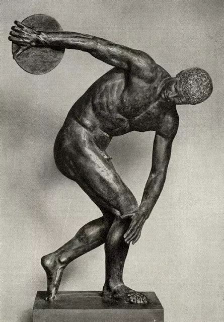 The Discobolus Statue Discus Thrower National Museum Of Rome