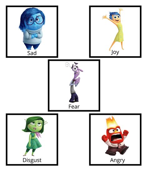 Inside Out Character Emotion Printable - Etsy Canada | Inside out