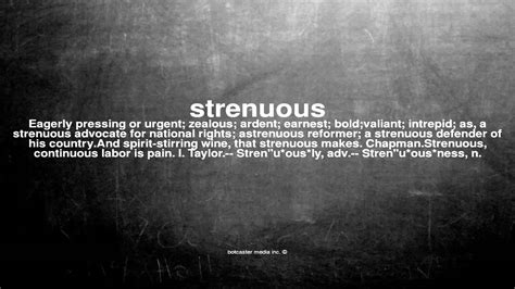 What Does Strenuous Mean Youtube