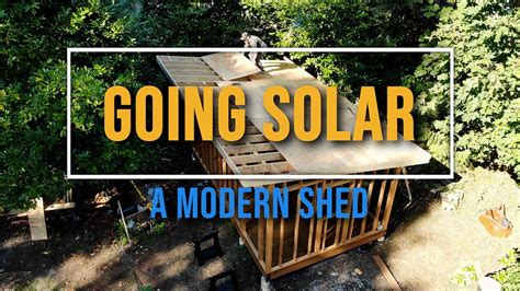 Modern Shed Off Grid Bluetti Solar Power System Youtube