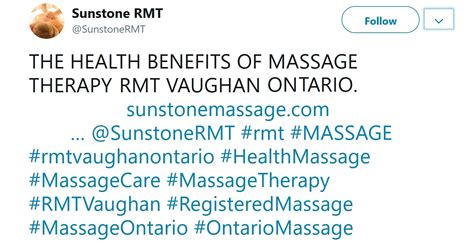Reading Massage Tweets Why Everyone Loves Massage Sunstone Registered Massage Therapy Vaughan