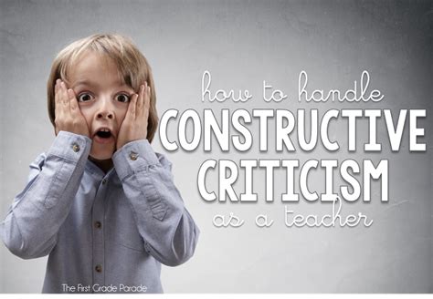 How To Handle Constructive Criticism As A Teacher Cara Carroll