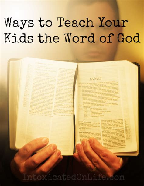 9 Ways To Teach Your Kids The Word Of God